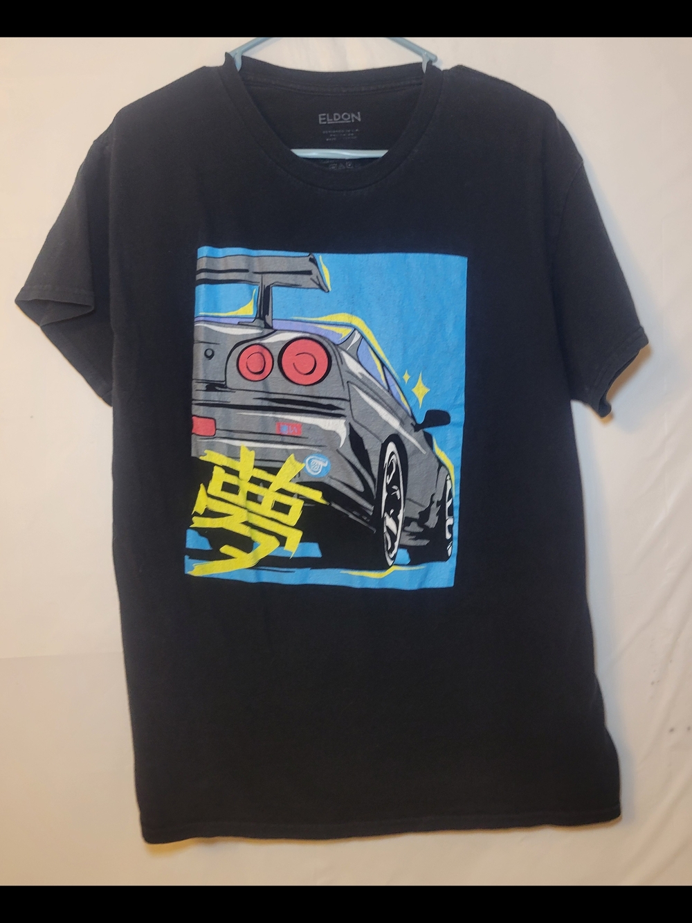 Eldon Black Short-Sleeve Graphic Tee - Car Print